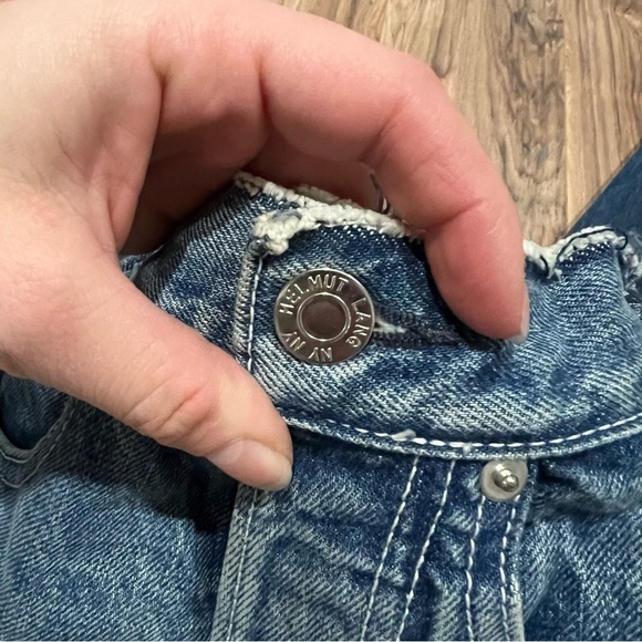 Helmut Lang Women's Reconstructed Straight Jeans - Light Blue Mix - Picture 13 of 14